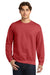 Gildan 18000 Mens Pill Resistant Fleece Crewneck Sweatshirt Heather Scarlet Red Model Front