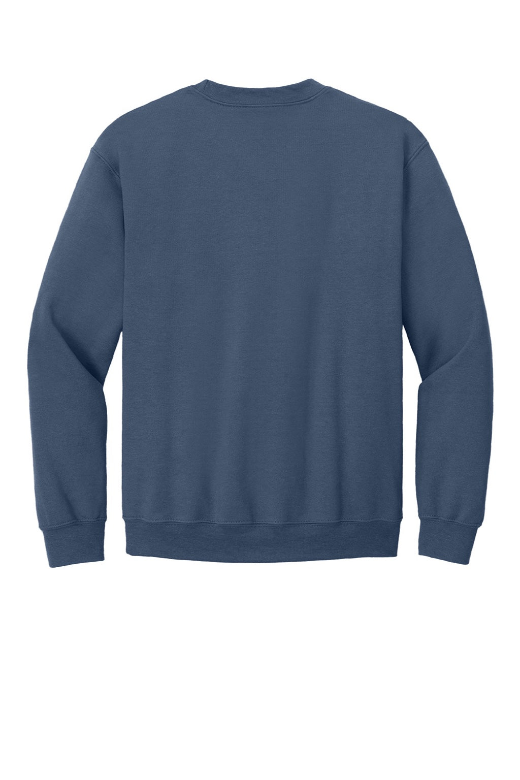 Gildan 18000 Mens Pill Resistant Fleece Crewneck Sweatshirt Indigo Blue Flat Back