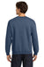 Gildan 18000 Mens Pill Resistant Fleece Crewneck Sweatshirt Indigo Blue Model Back