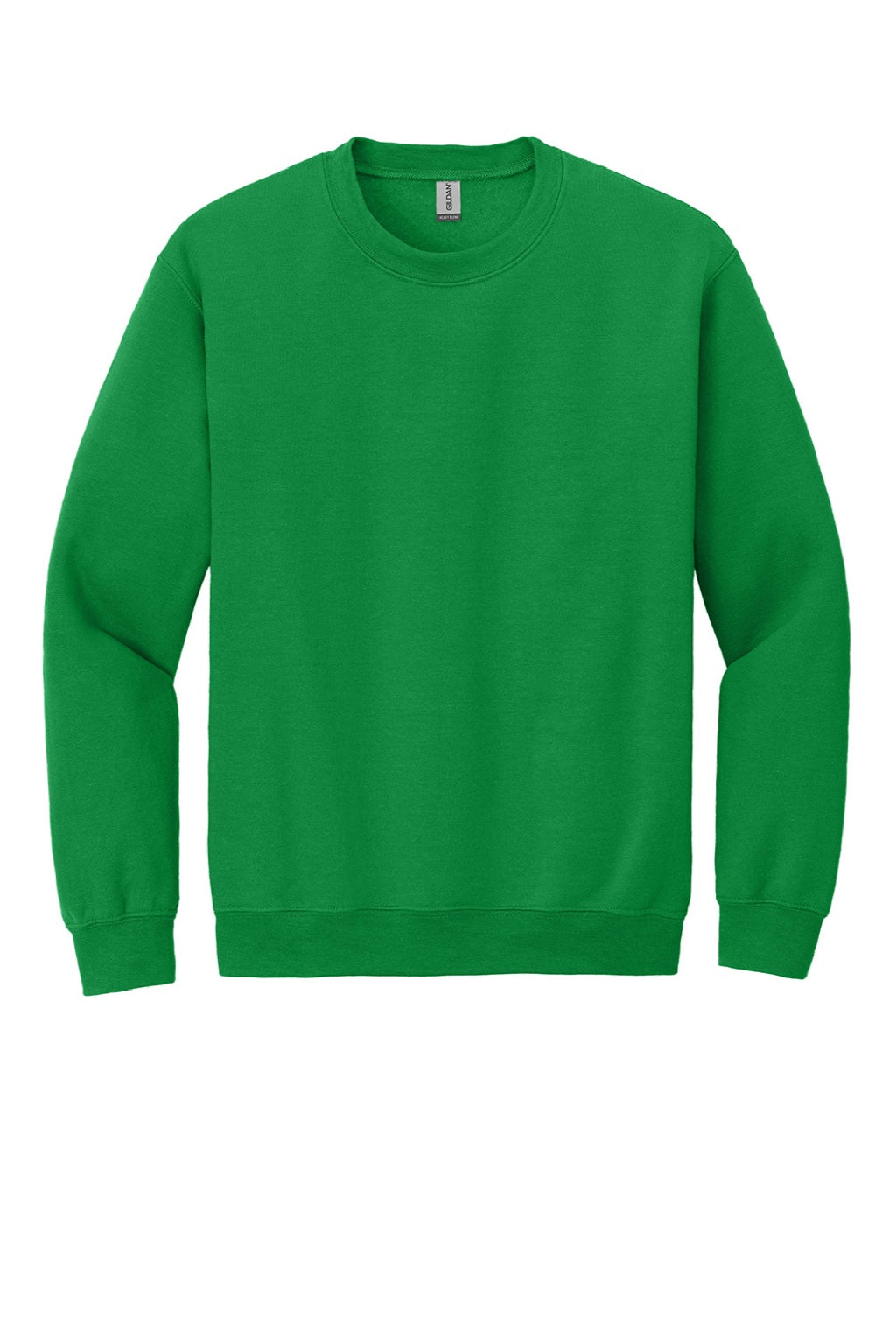 Gildan 18000 Mens Pill Resistant Fleece Crewneck Sweatshirt Irish Green Flat Front