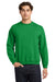 Gildan 18000 Mens Pill Resistant Fleece Crewneck Sweatshirt Irish Green Model Front