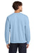 Gildan 18000 Mens Pill Resistant Fleece Crewneck Sweatshirt Light Blue Model Back