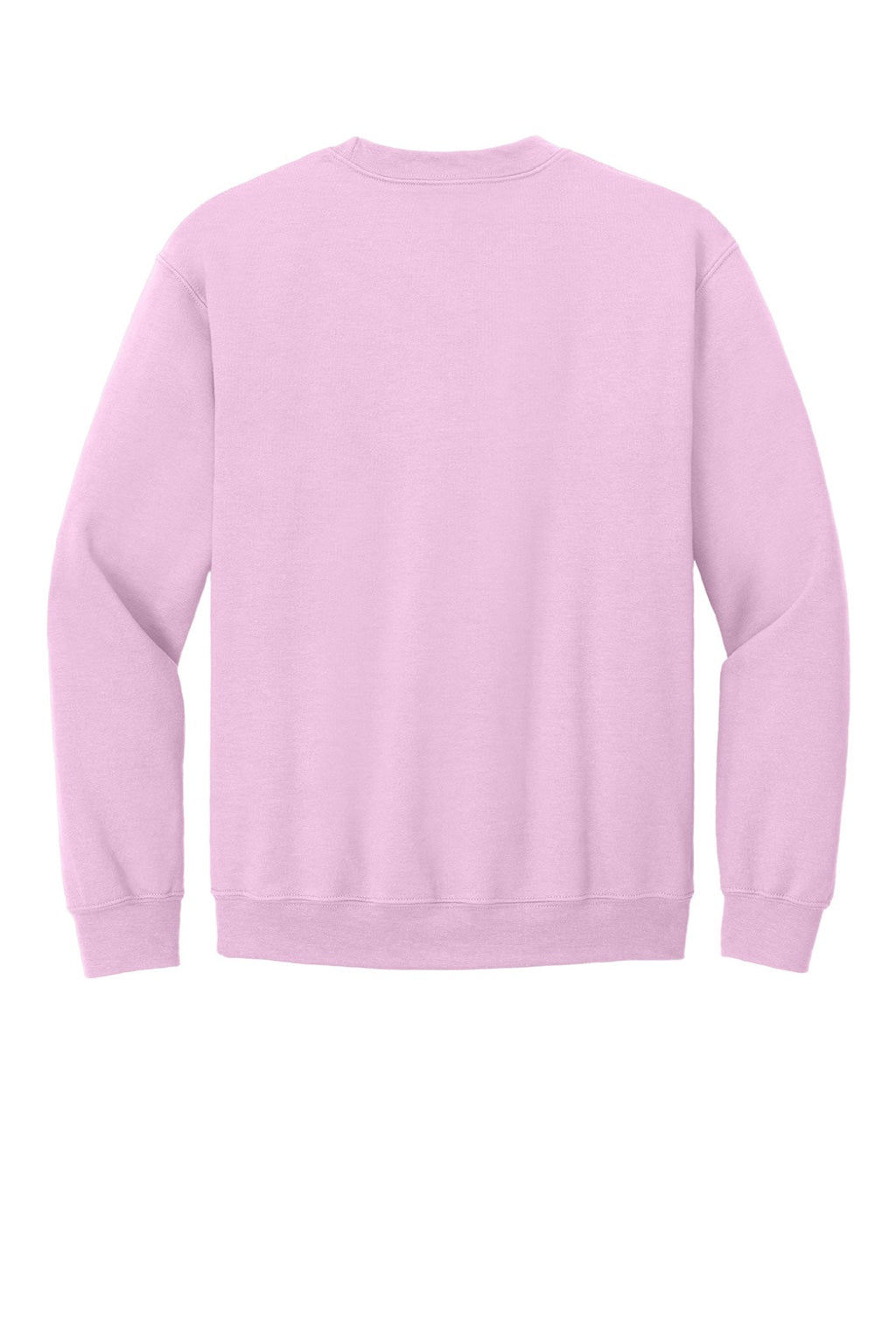Gildan 18000 Mens Pill Resistant Fleece Crewneck Sweatshirt Light Pink Flat Back