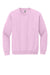 Gildan 18000 Mens Pill Resistant Fleece Crewneck Sweatshirt Light Pink Flat Front