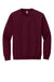 Gildan 18000 Mens Pill Resistant Fleece Crewneck Sweatshirt Maroon Flat Front