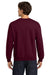Gildan 18000 Mens Pill Resistant Fleece Crewneck Sweatshirt Maroon Model Back