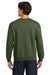 Gildan 18000 Mens Pill Resistant Fleece Crewneck Sweatshirt Military Green Model Back