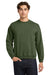 Gildan 18000 Mens Pill Resistant Fleece Crewneck Sweatshirt Military Green Model Front