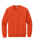 Gildan 18000 Mens Pill Resistant Fleece Crewneck Sweatshirt Orange Flat Front