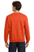 Gildan 18000 Mens Pill Resistant Fleece Crewneck Sweatshirt Orange Model Back