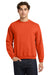Gildan 18000 Mens Pill Resistant Fleece Crewneck Sweatshirt Orange Model Front