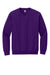 Gildan 18000 Mens Pill Resistant Fleece Crewneck Sweatshirt Purple Flat Front