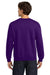 Gildan 18000 Mens Pill Resistant Fleece Crewneck Sweatshirt Purple Model Back