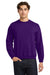 Gildan 18000 Mens Pill Resistant Fleece Crewneck Sweatshirt Purple Model Front