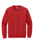 Gildan 18000 Mens Pill Resistant Fleece Crewneck Sweatshirt Red Flat Front