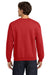 Gildan 18000 Mens Pill Resistant Fleece Crewneck Sweatshirt Red Model Back