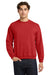 Gildan 18000 Mens Pill Resistant Fleece Crewneck Sweatshirt Red Model Front