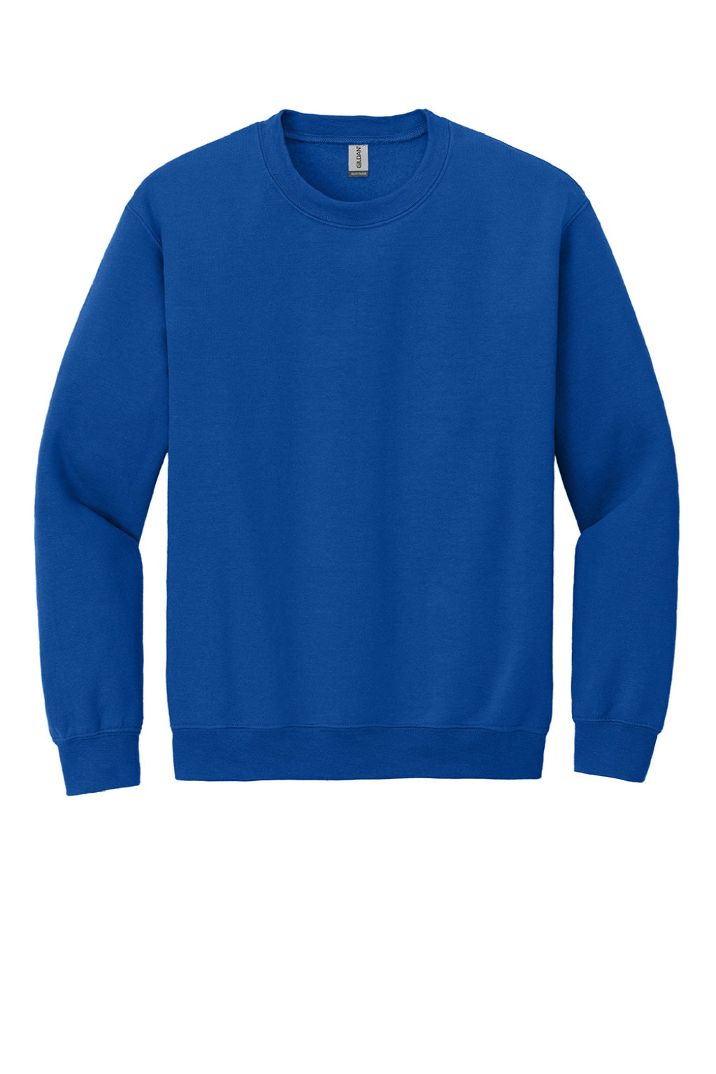 Gildan 18000 Mens Pill Resistant Fleece Crewneck Sweatshirt Royal Blue Flat Front