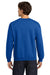 Gildan 18000 Mens Pill Resistant Fleece Crewneck Sweatshirt Royal Blue Model Back