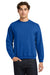 Gildan 18000 Mens Pill Resistant Fleece Crewneck Sweatshirt Royal Blue Model Front