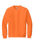 Gildan 18000 Mens Pill Resistant Fleece Crewneck Sweatshirt Safety Orange Flat Front