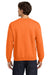 Gildan 18000 Mens Pill Resistant Fleece Crewneck Sweatshirt Safety Orange Model Back