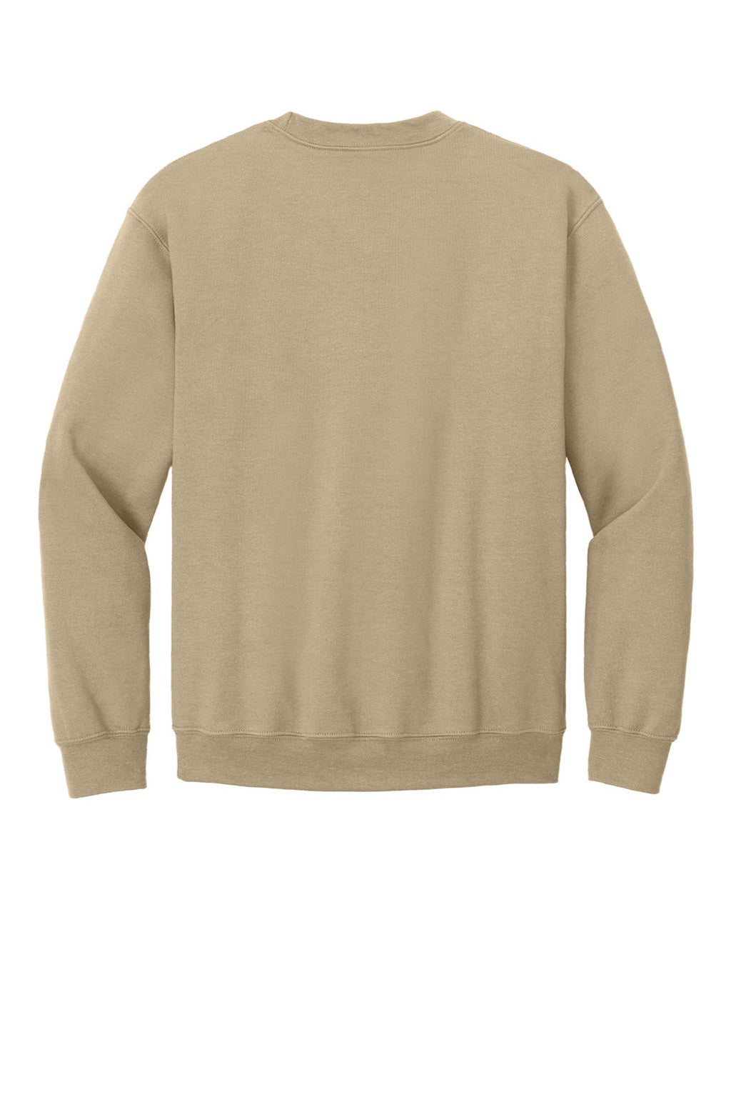Gildan 18000 Mens Pill Resistant Fleece Crewneck Sweatshirt Sand Flat Back