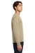 Gildan 18000 Mens Pill Resistant Fleece Crewneck Sweatshirt Sand Model Side