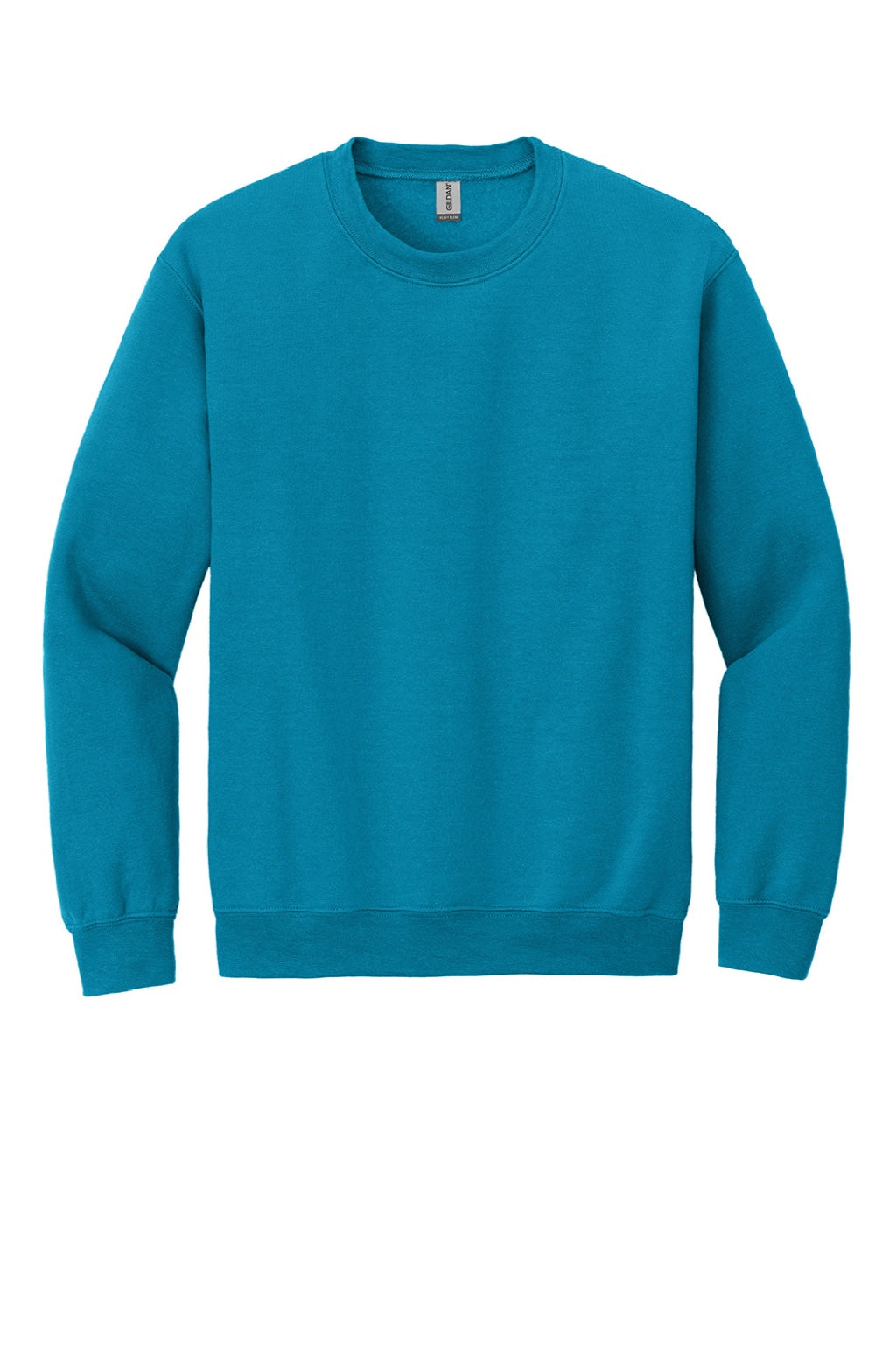 Gildan 18000 Mens Pill Resistant Fleece Crewneck Sweatshirt Sapphire Blue Flat Front