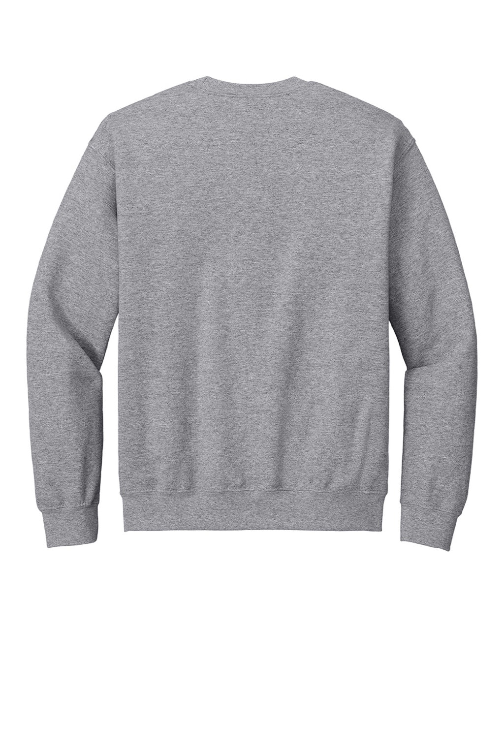 Gildan 18000 Mens Pill Resistant Fleece Crewneck Sweatshirt Sport Grey Flat Back