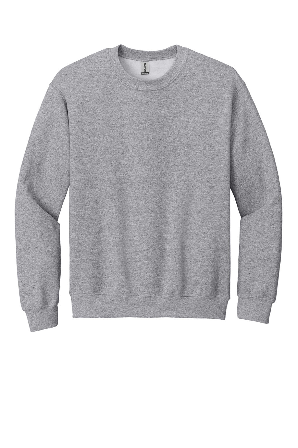 Gildan 18000 Mens Pill Resistant Fleece Crewneck Sweatshirt Sport Grey Flat Front