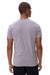 Threadfast Apparel 180A Mens Ultimate Short Sleeve Crewneck T-Shirt Heather Grey Model Back