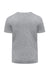 Threadfast Apparel 180A Mens Ultimate Short Sleeve Crewneck T-Shirt Heather Grey Flat Back