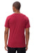 Threadfast Apparel 180A Mens Ultimate Short Sleeve Crewneck T-Shirt Burgundy Model Back