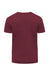 Threadfast Apparel 180A Mens Ultimate Short Sleeve Crewneck T-Shirt Burgundy Flat Back