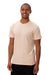 Threadfast Apparel 180A Mens Ultimate Short Sleeve Crewneck T-Shirt Sand Model Front