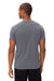Threadfast Apparel 180A Mens Ultimate Short Sleeve Crewneck T-Shirt Smoke Grey Model Back