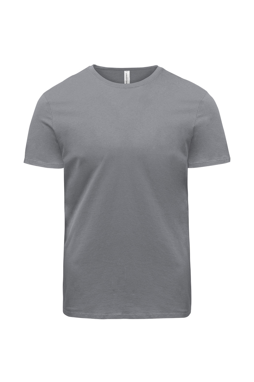Threadfast Apparel 180A Mens Ultimate Short Sleeve Crewneck T-Shirt Smoke Grey Flat Front