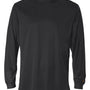 Badger Mens B-Core Moisture Wicking Long Sleeve Crewneck T-Shirt - Black - NEW