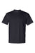Bayside 1701 Mens USA Made Short Sleeve Crewneck T-Shirt Navy Blue Flat Front