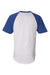 Augusta Sportswear 423 Mens Short Sleeve Crewneck T-Shirt White/Royal Blue Model Flat Back