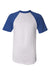 Augusta Sportswear 423 Mens Short Sleeve Crewneck T-Shirt White/Royal Blue Model Flat Front