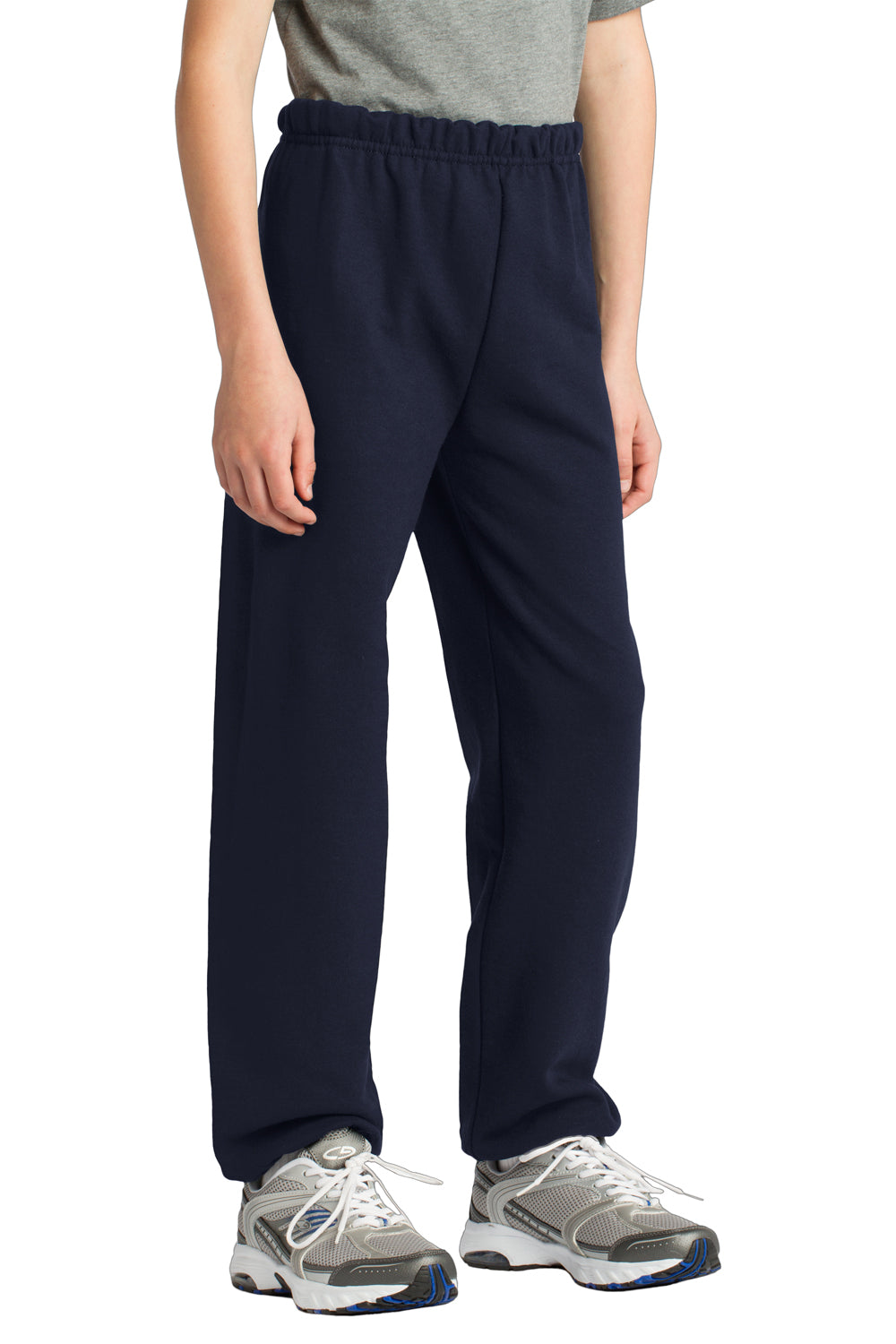 Gildan 18200B Youth Heavy Blend Sweatpants Navy Blue Model 3Q
