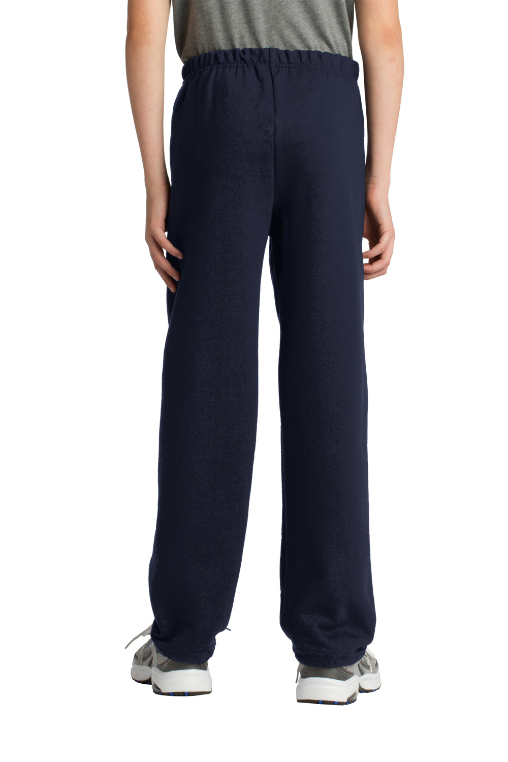 Gildan 18200B Youth Heavy Blend Sweatpants Navy Blue Model Back
