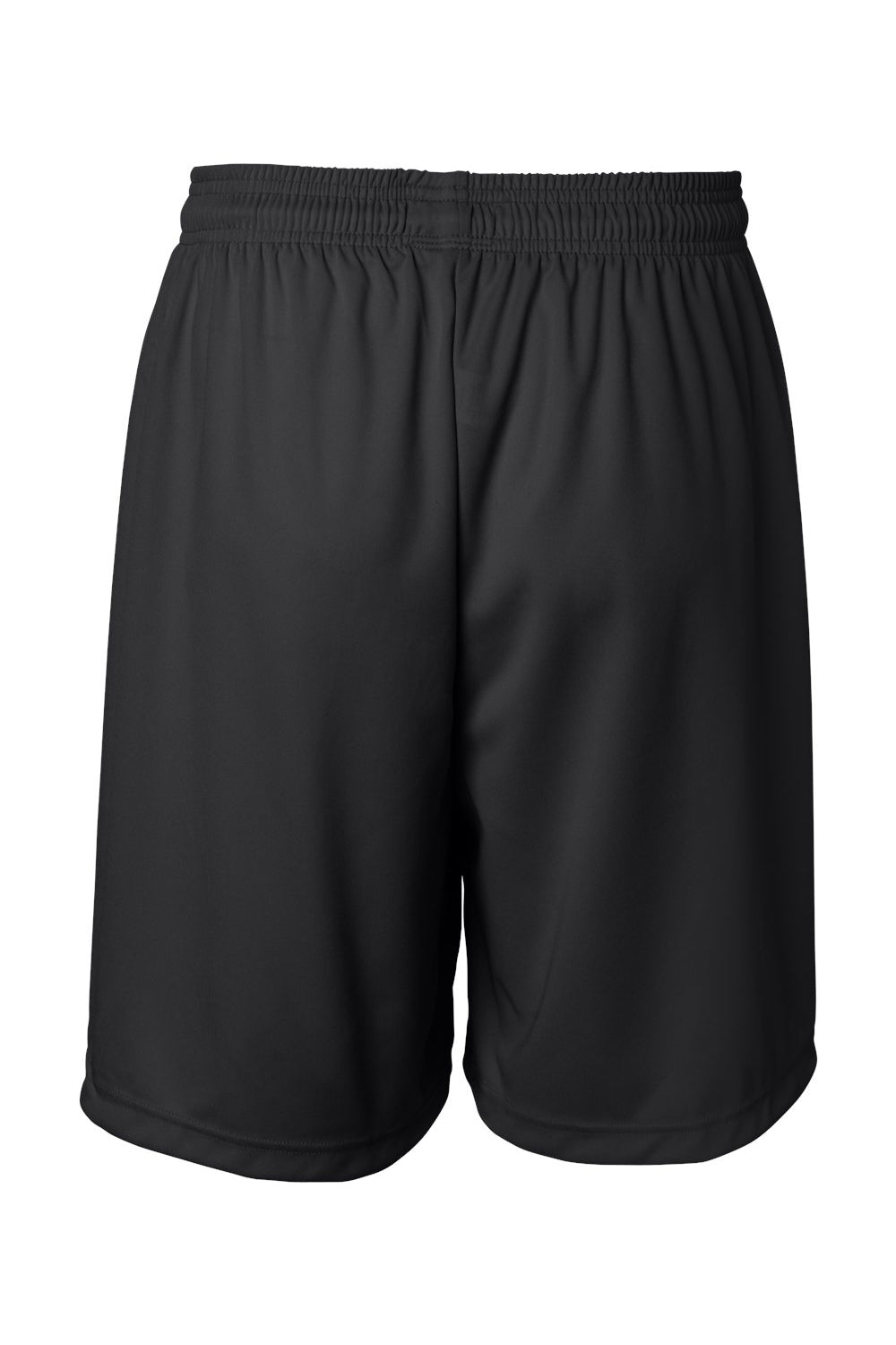 Badger 4107 Mens B-Core Moisture Wicking Shorts Black Flat Back