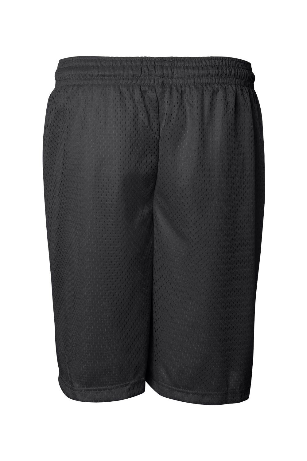 Badger 7207 Mens Pro Mesh Shorts Black Flat Back