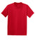 Hanes 5370 Youth EcoSmart Short Sleeve Crewneck T-Shirt Deep Red Flat Front