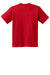 Hanes 5370 Youth EcoSmart Short Sleeve Crewneck T-Shirt Deep Red Flat Back