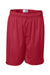 Badger 7207 Mens Pro Mesh Shorts Red Flat Front