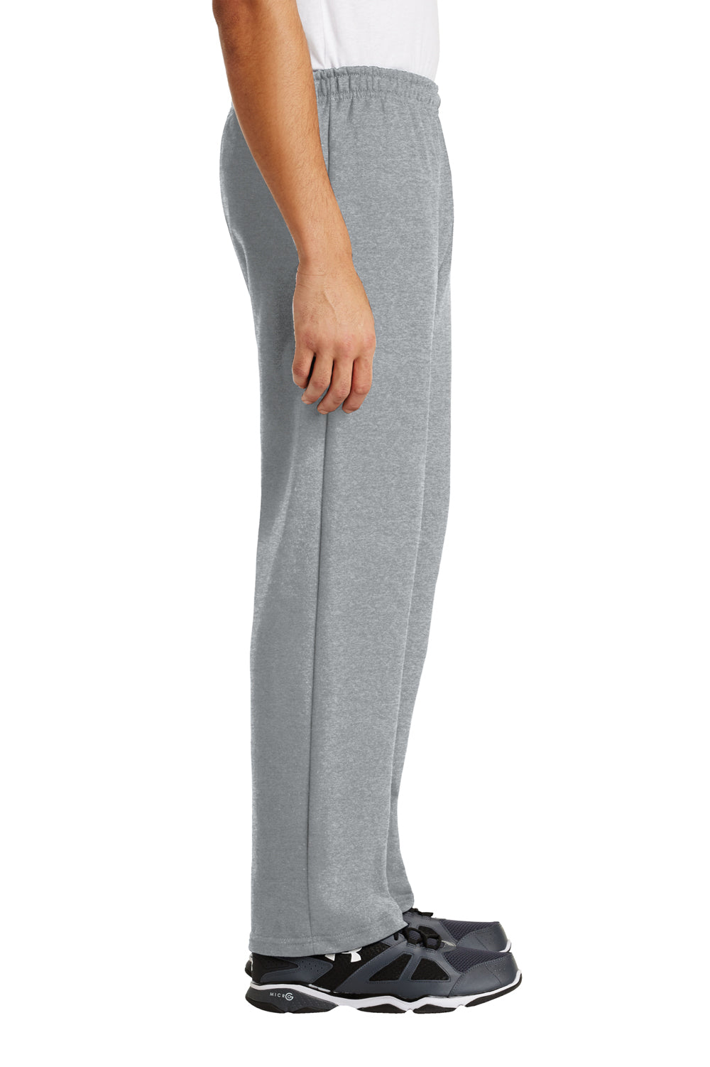Gildan Heavy Blend Grey Open Bottom Sweatpants Gildan 18400 Mens